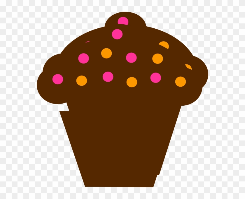 Polka Dot Cupcake Png Clip Art - Cupcake Icing Clipart #606408