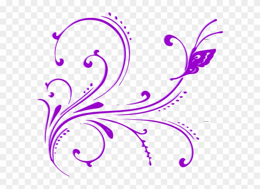 Purple Butterfly Vector Png #606418