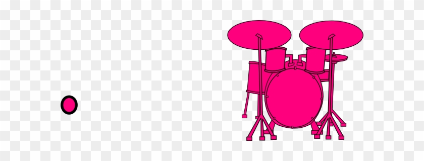 Pink Clipart Drum Set - Weapons Of Mass Percussion Shower Curtain #606422