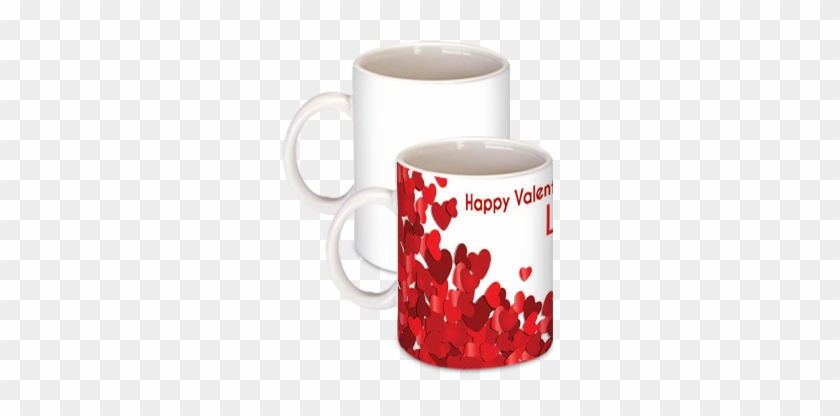Red Happy Valentine Day Coffee Mug - Valentine Day Copul Mug #606454
