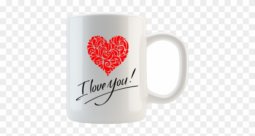 Mug Valentine I Love You With A Heart - Heart #606468