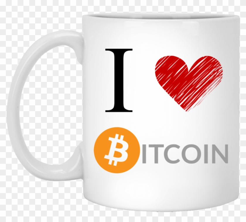I Love Bitcoin White Coffee Mug-11 Oz - Love You This Much Thats Not Very Much #606504