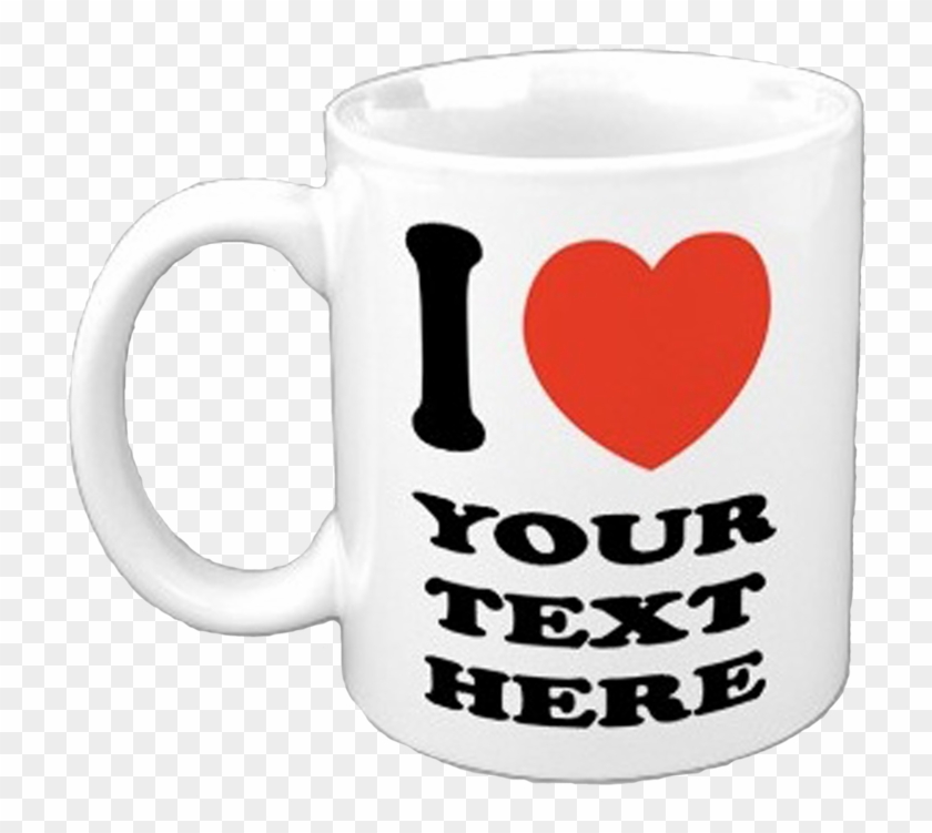 I Love Heart Mug - Personalised I Heart Mugs #606509