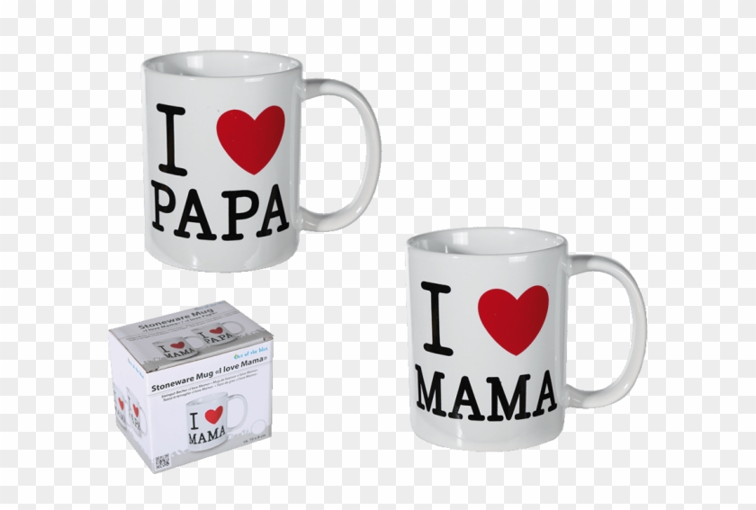 Cup I Love Mama/papa - Love Mama Stoneware Kitchen Mug Hot Coffee Tea Milk  - Free Transparent PNG Clipart Images Download