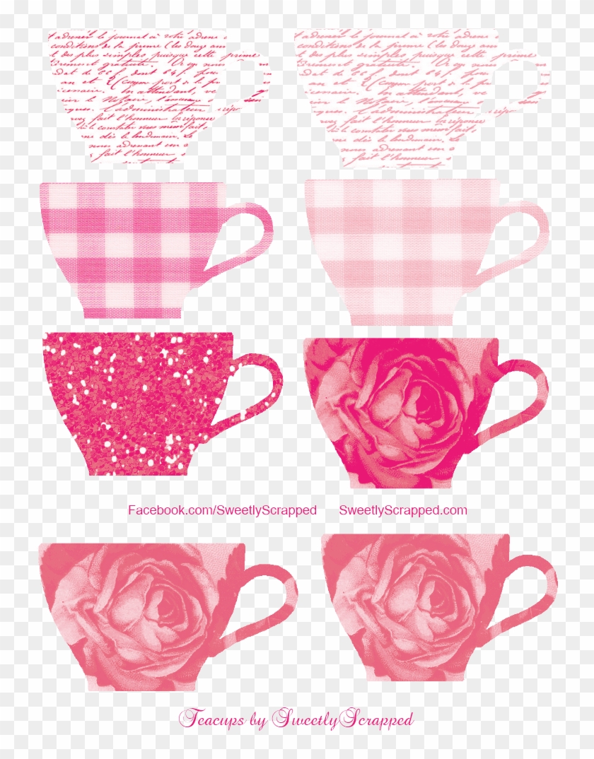 Tea Cup Clipart Pink - Clip Art Pink Tea Cup #606547