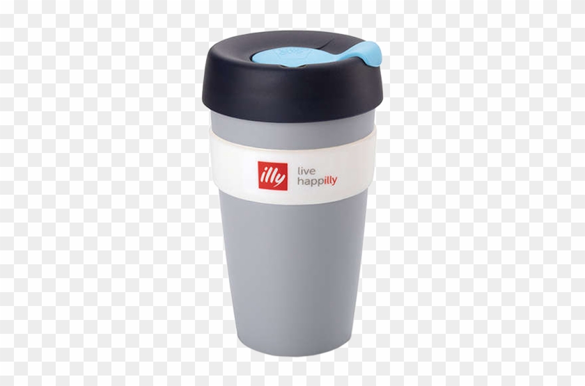 Illy Live Happilly Keepcup Coffee Cup Grey 454ml - Illy New Live Happilly Keepcup #606685