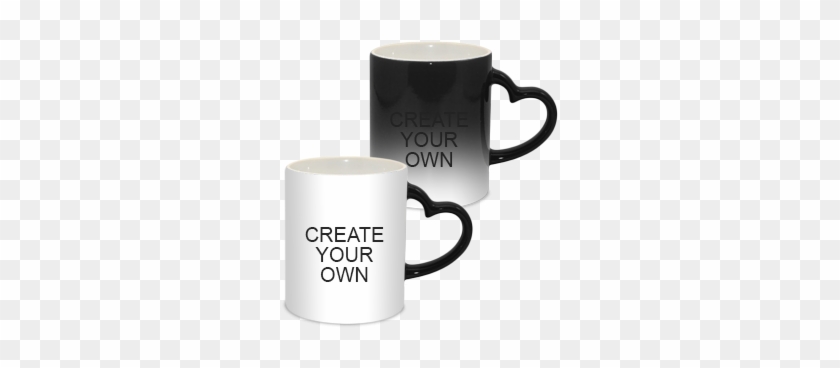 Coffee Mugs Buy Online In India Printland - Magic Mug Heart Handle #606909