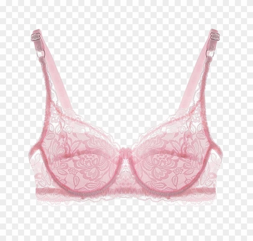 Ultra Thin Lace Bra Large Size Anti Bump Bra Translucent - Bra - Free Transparent  PNG Clipart Images Download