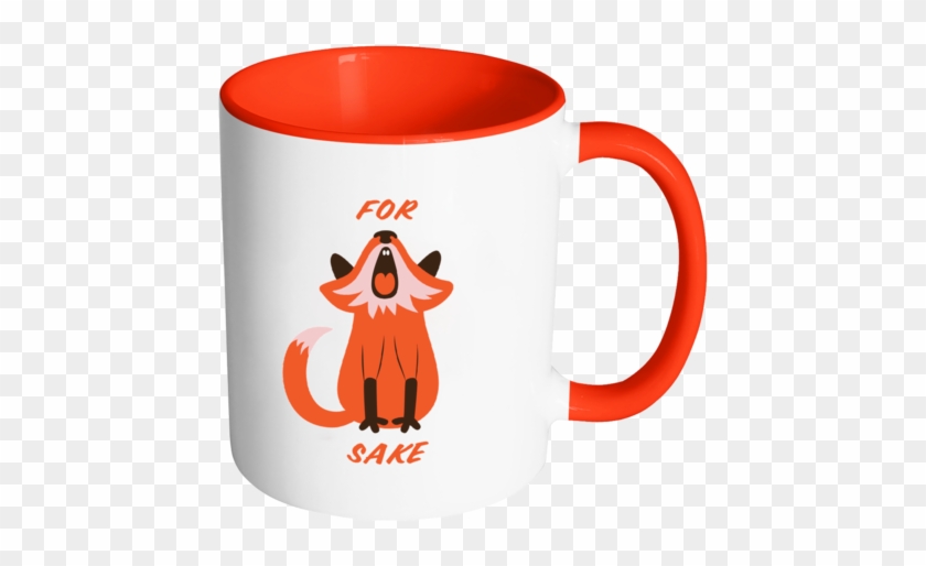 For Fox Sake Coloured Accent Mug - Bible Emergency Numbers Mug - Christian Gifts For Women #607039
