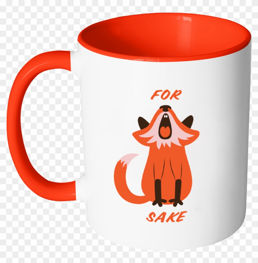 For Fox Sake Coloured Accent Mug - Mug #607042