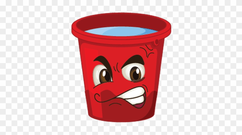 Cup Clipart Face - Buckets With Faces #607061