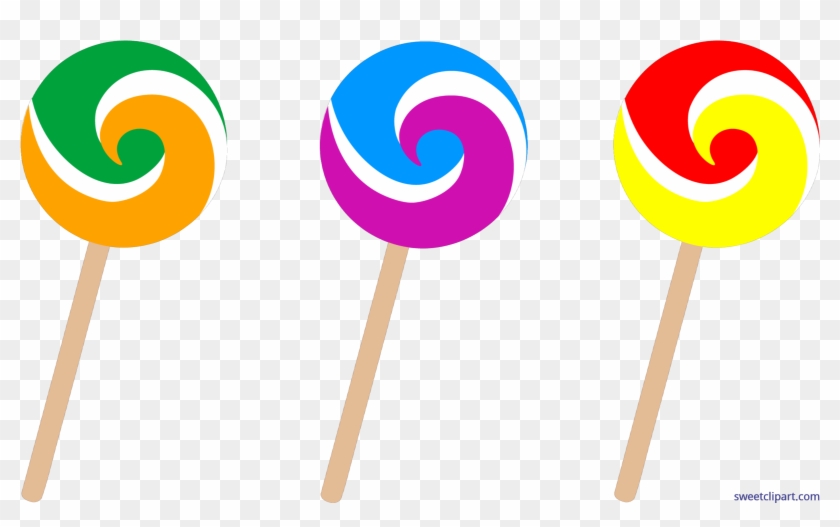 Candy Swirl Lollipops Clip Art - Sweet Clipart #607158