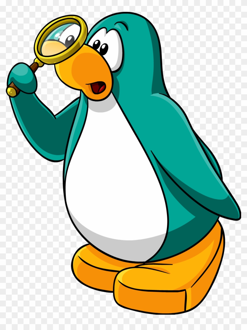 Norman Swarm - Penguin With Magnifying Glass #607203