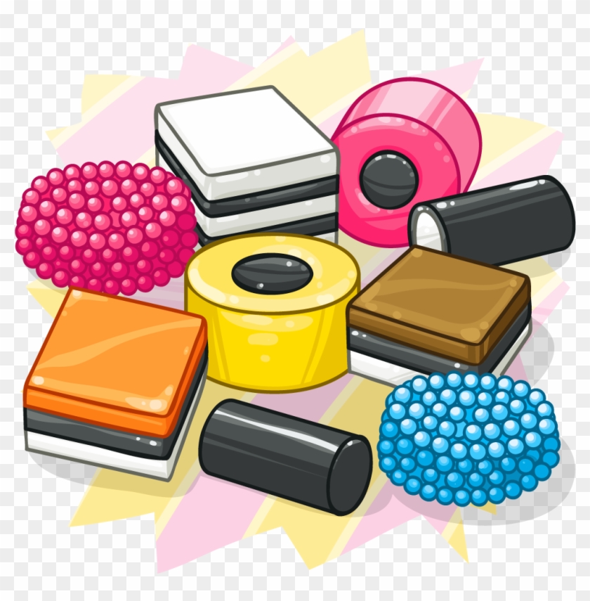 Licorice Clipart Liquorice - Liquorice Allsorts Clipart #607220