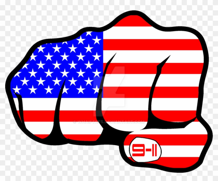 9-11 Flag Fist By Whaiftees - Niepoprawna Politycznie Historia Stanów Zjednoczonych #607278