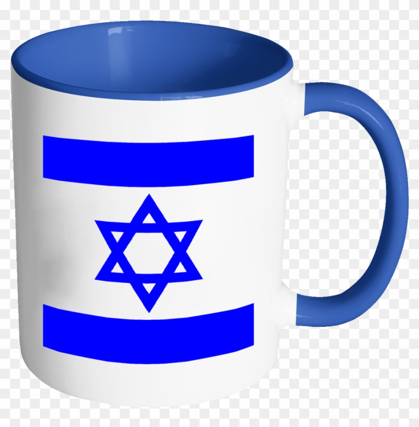 Independence Day 11oz Funny Blue & White Coffee Mug - Flag Of Israel #607454