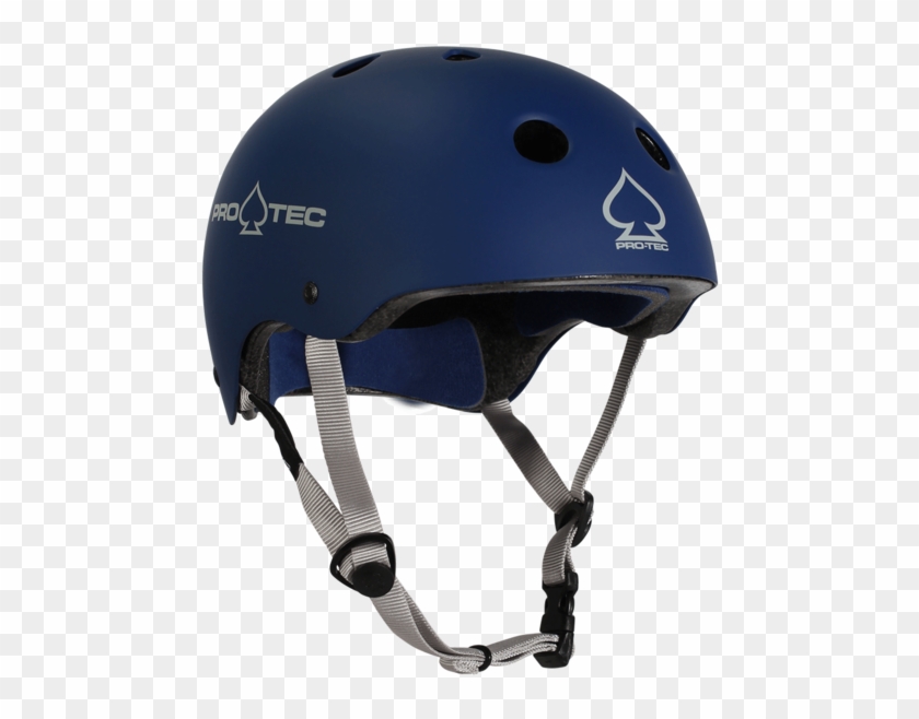 Matte Blue Skate Helmet - Protec Classic Cpsc Matte Blue Skateboard Helmet - #607488