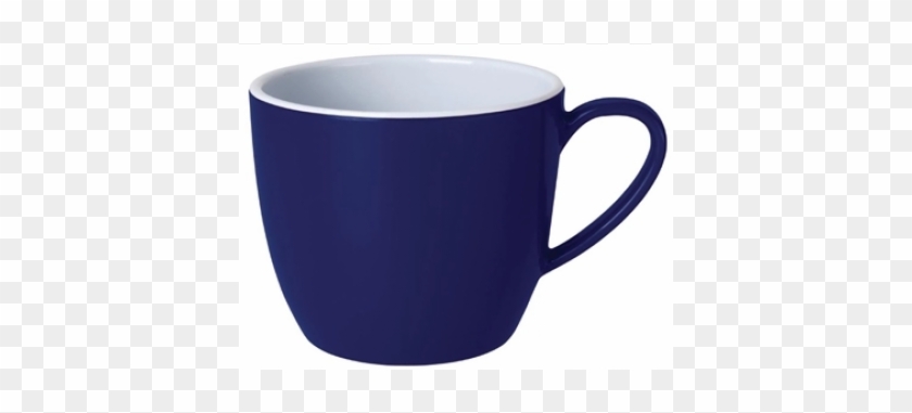 Kristallon Gala Colour Rim Melamine Mug Blue 285ml - Teacup #607527