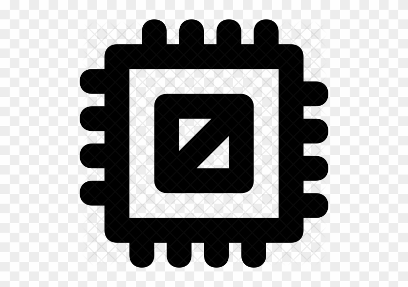 Cpu Chip Icon - Microprocessor #607811