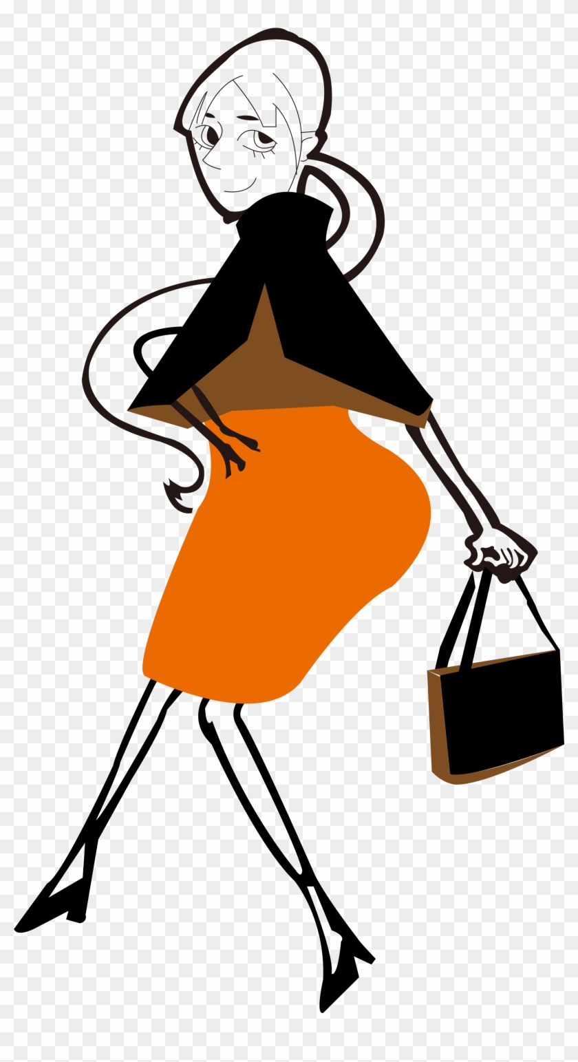 Cartoon Image Of A Woman Shopping - Cartoon Image Of A Woman Shopping #608164