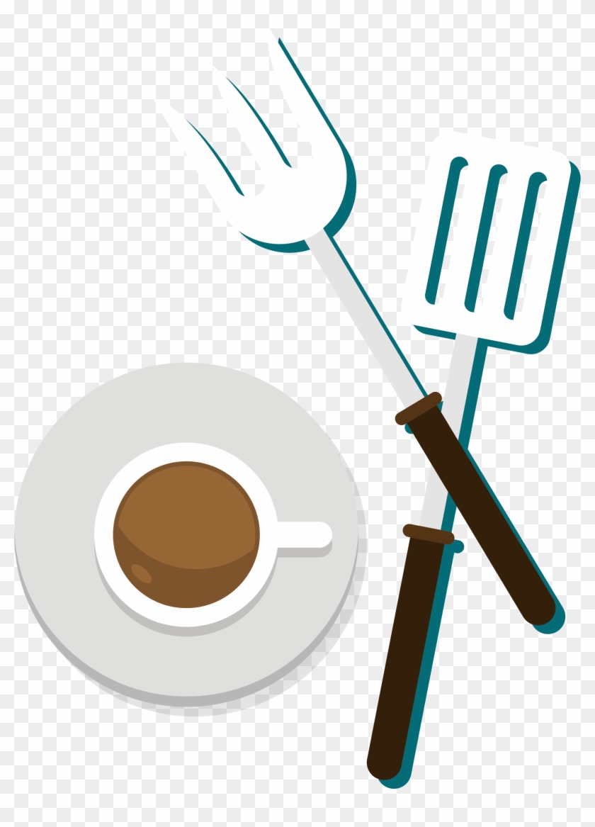 Coffee Fork Clip Art - Coffee Fork Clip Art #607985