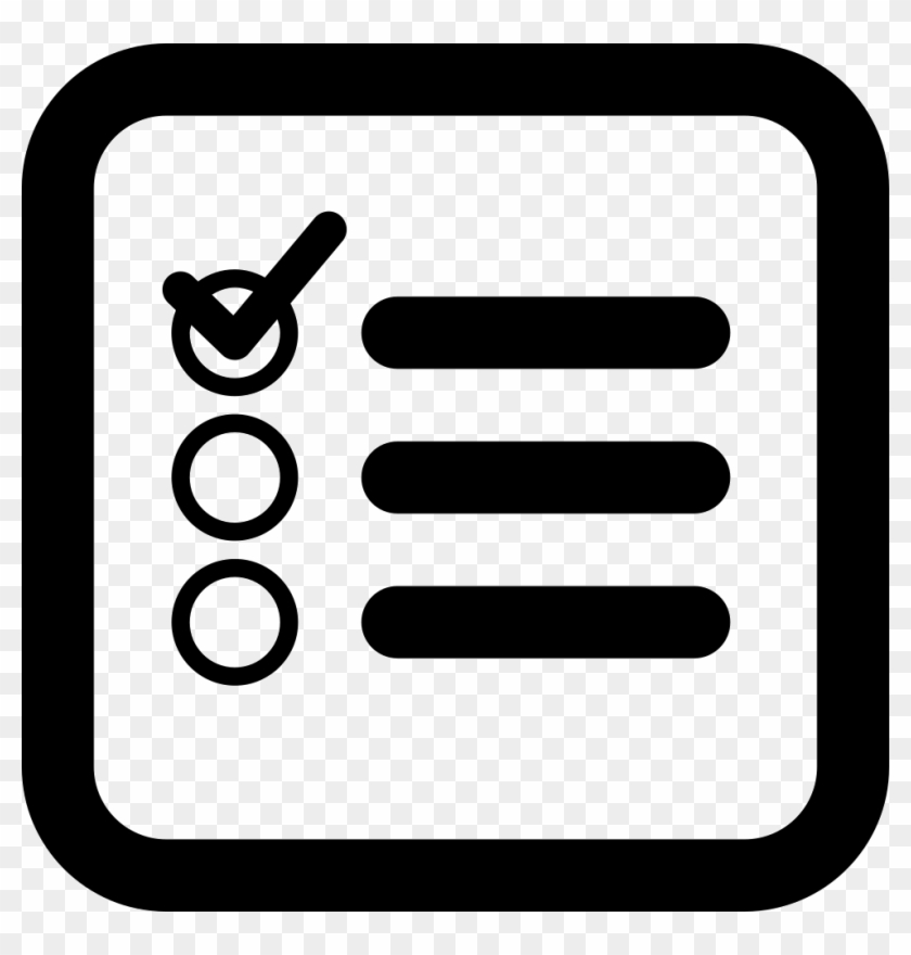 Checklist Square Interface Symbol Of Rounded Corners - Checklist Banner #607989
