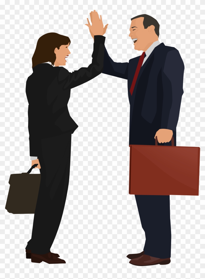 Business People High Fiving #608011