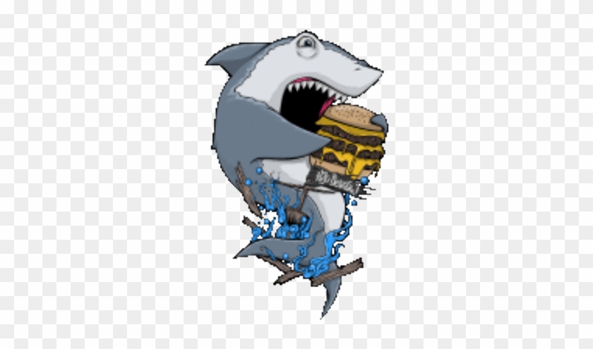 This Item Is Not Currently For Sale - Shark Eating A Cheeseburger #608063