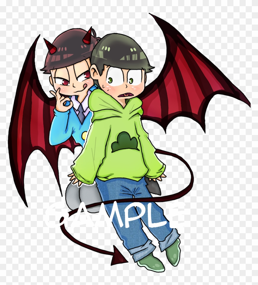 Devi Osomatsu/choromatsu Charm By Ghost-byun - Devil Oso X Choromatsu Osomatsu #608078