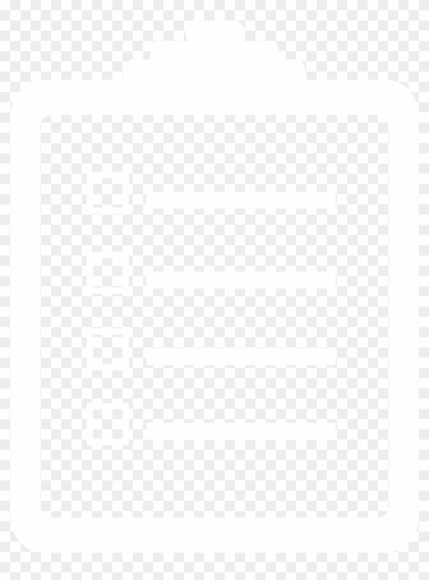 Black And White Checklist Clipart - Project Icon Png White #608103