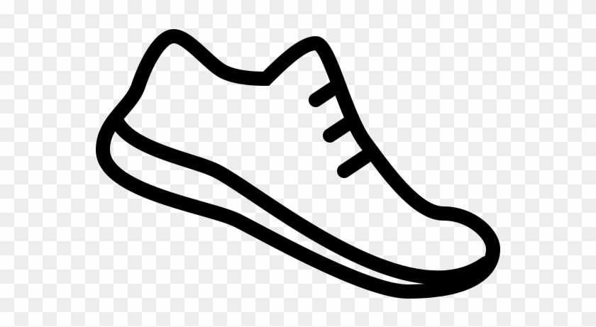 Running Shoes Clipart - Running Shoes Drawing Easy #608356