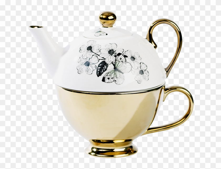 Miss Etoile Butterfly Tea For One Teapot With Teacup - Teapot #608438