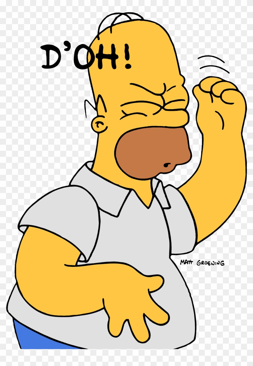 Homer Simpson Doh Clip Art