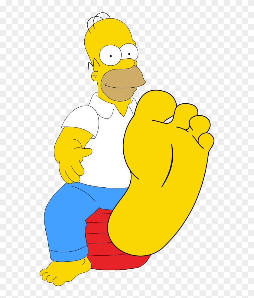 Homer Simpson Shows His Foot By Skippy1989 - Simpsons Feet #608576