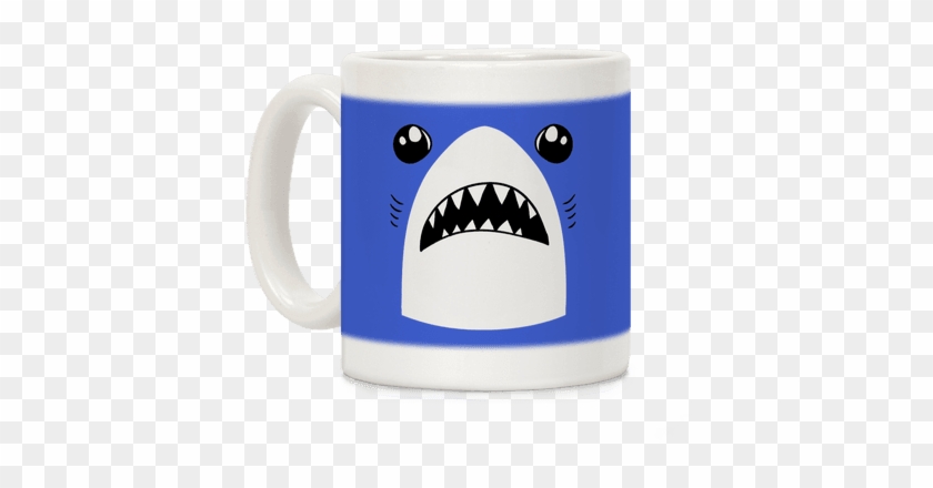Left Shark Face Coffee Mug - Coffee Cup #608695