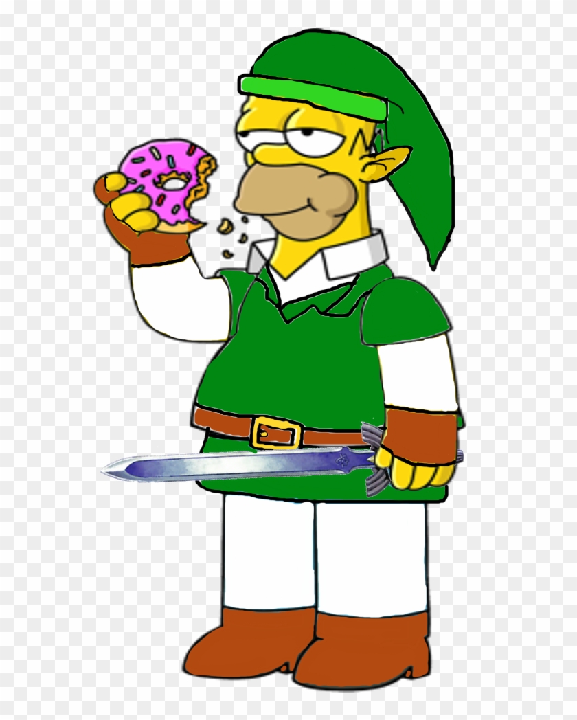 Homer Simpson As Link By Darthraner83 - Simpsons Link #608719