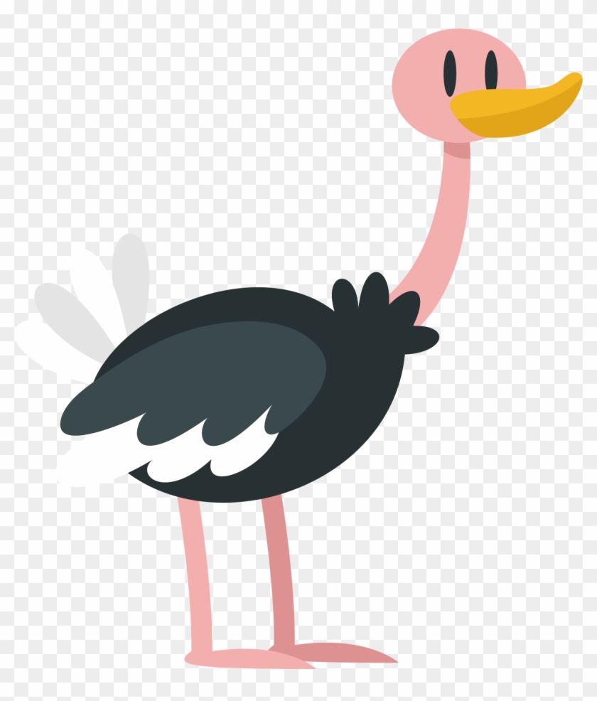 Common Ostrich Cartoon - Avestruz Dibujo #608743