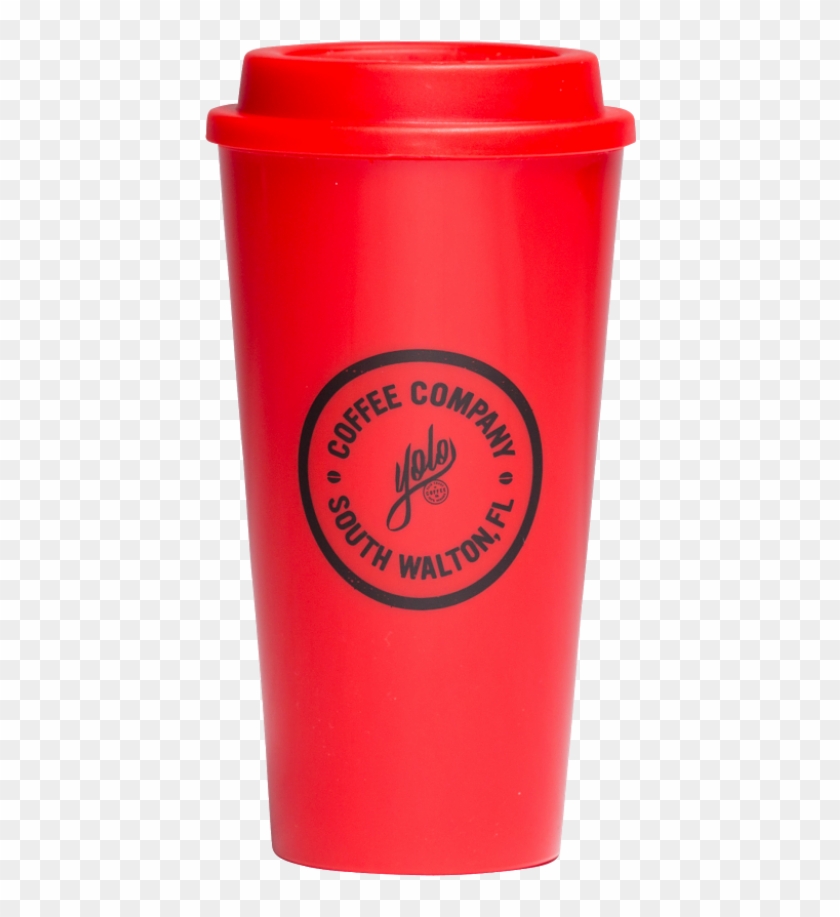 Reusable Travel Coffee Cup - Red Plastic Coffee Cup Png #608765