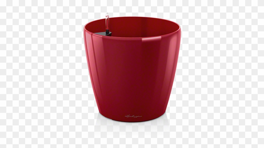 Larger Image - Classico Round Planter By Lechuza - Red #608779