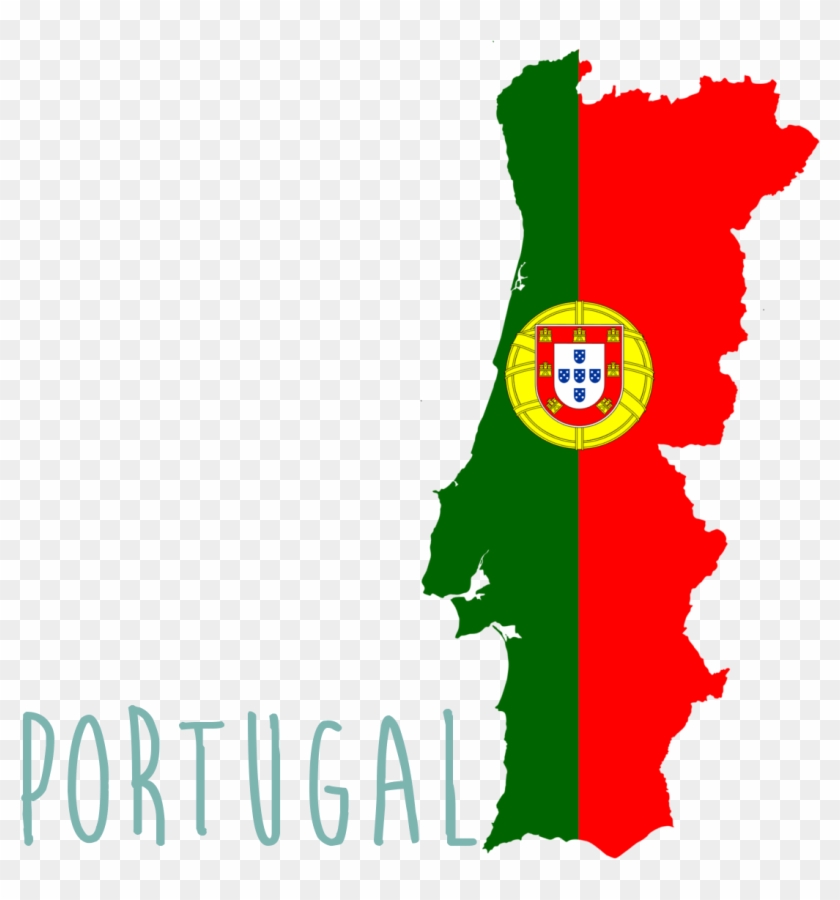 Take A Mission Trip To The Beautiful Northern Region - Portugal Map With Flag #608794
