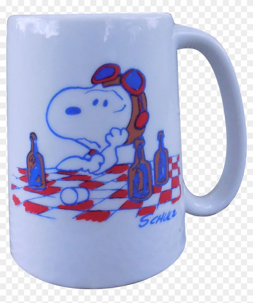 Vintage Snoopy Ceramic Root Beer Mug Or Stein - Vintage Snoopy Ceramic Root Beer Mug Or Stein #608932