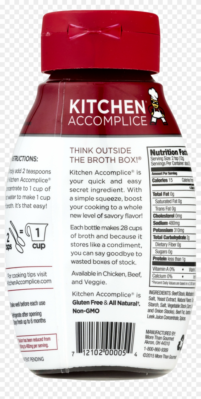 Kitchen Accomplice Reduced Sodium Beef Broth Concentrate, - Kitchen Accomplice Reduced Sodium Chicken Broth #609005