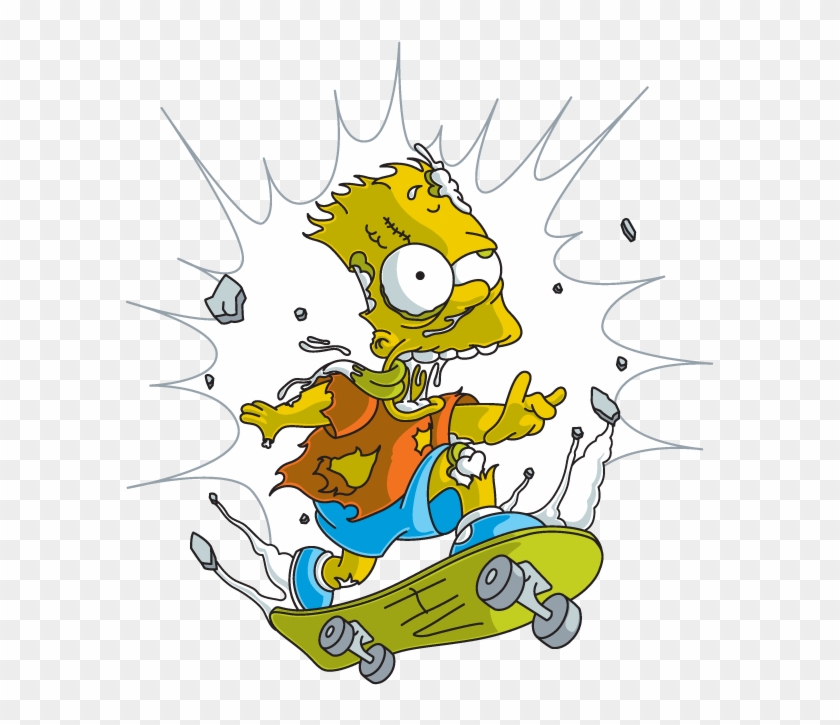 Bart Simpson Homer Simpson Drawing Skateboarding - Homer Simpson #609003