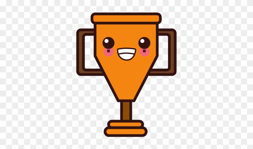 Cup Trophy Symbol Kawaii Cute Cartoon - Cute Cup Cute Cartoon Trophy #609015