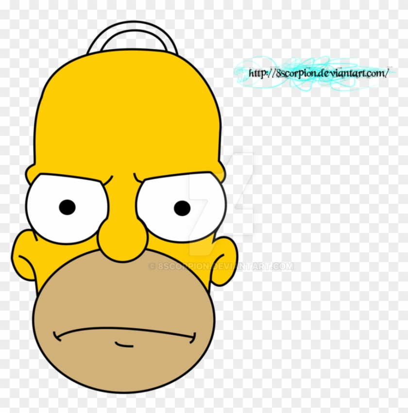 Homer Simpson Face Render Png By 8scorpion - Homer Simpson Face Png #609018