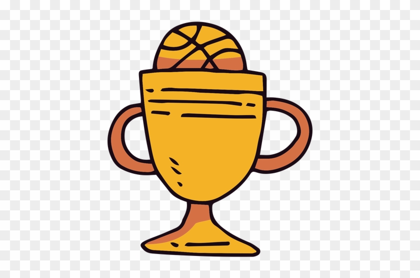 Basketball Trophy Cup Cartoon Transparent Png - Transparency #609100