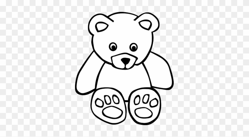 Dall Clipart Black And White - Teddy Bear Clip Art Black And White #609106