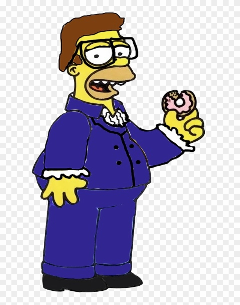 Homer Powers International Man Of Mystery - Homer Simpson Eating A Donut #609173
