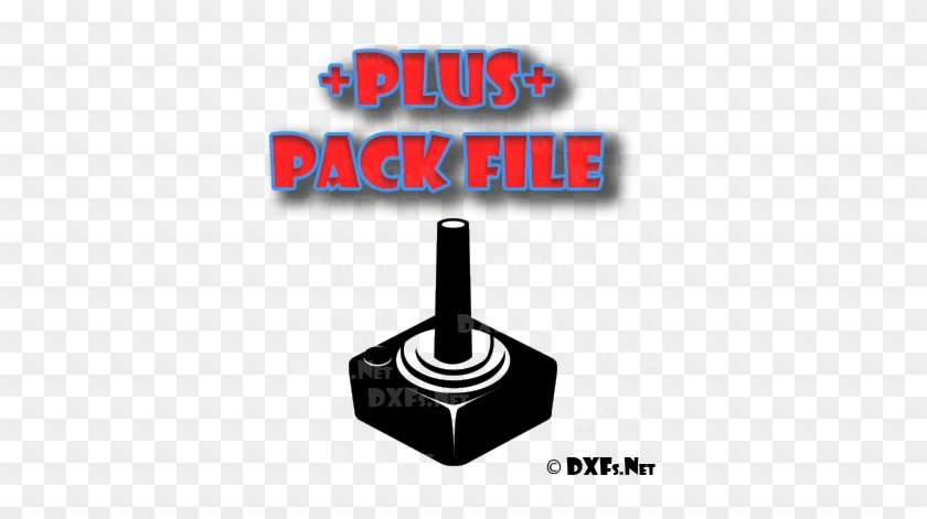 Dxf314-p Retro Video Game Joystick Controller Gamer - Autocad Dxf #609185