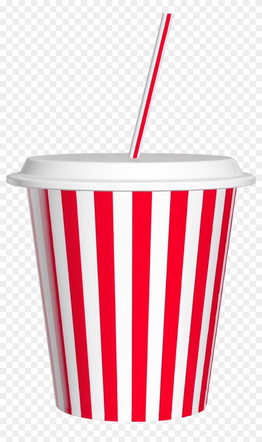 Drink Cup With Straw Png Clip Art - Drinking Straw #609280